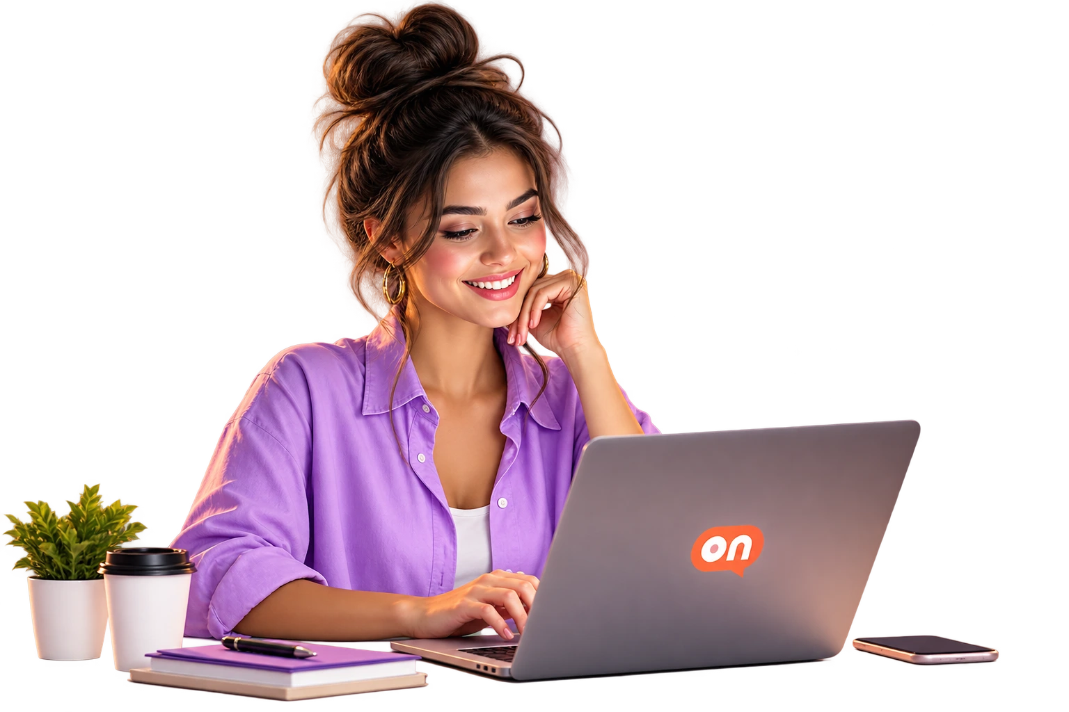 A brand manager reviewing a creator campaign on EarnOn